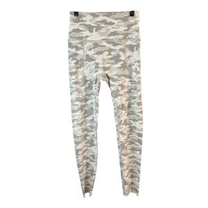 Aerie Grey & Cream Camo Leggings High Waisted Chill Play Move Medium